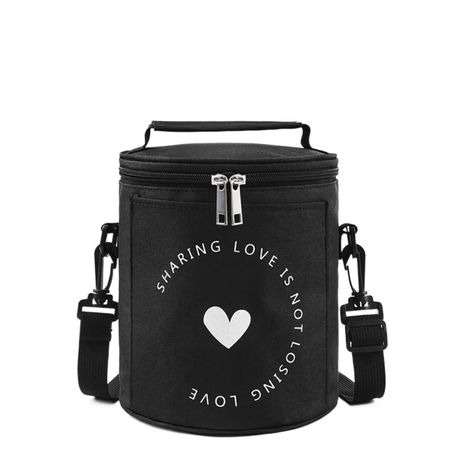 Foldable And Insulated Cylindrical Lunch Bag