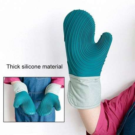 1 Pack Silicone Oven Mitt - Lake Blue