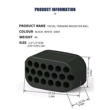 Jawline Exerciser - Facial training Masseter Ball