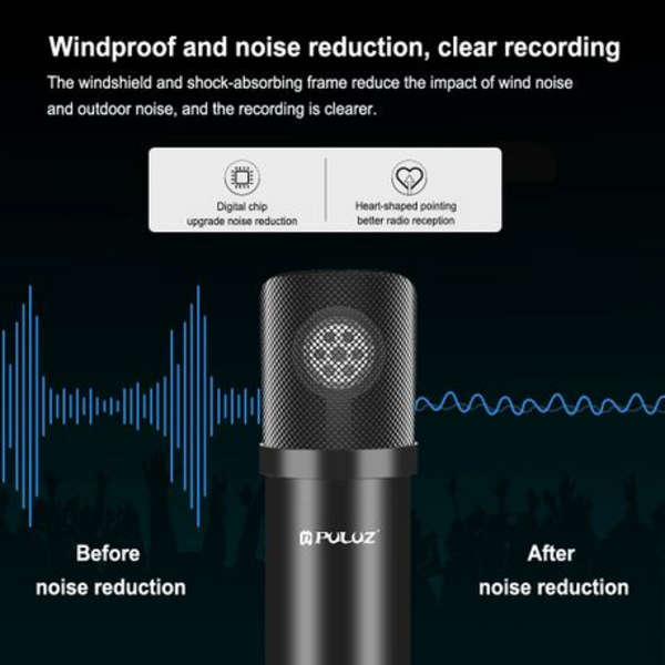 Puluz Condenser Microphone Kit with USB Sound Card