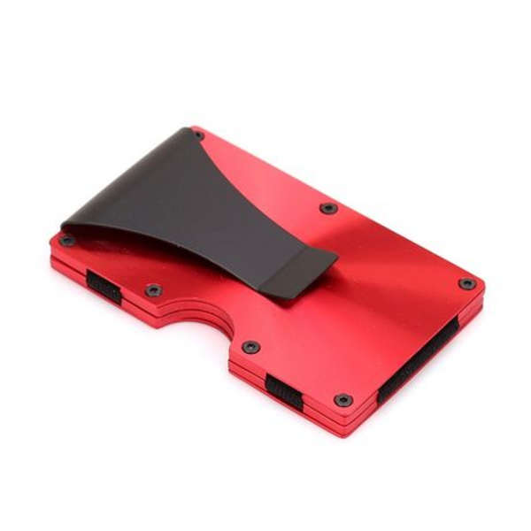 T4U Aluminium Minimalist Card Holder &amp; Money Clip RFID Blocking