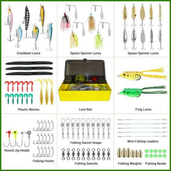 HORIZONREEF 102pc Fishing Lure Kit