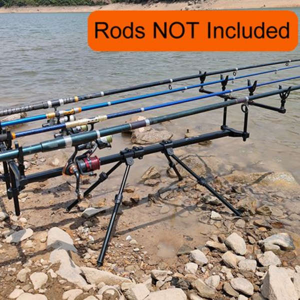 Pro Adjustable Carp Fishing 4-Rod Pod With Bag