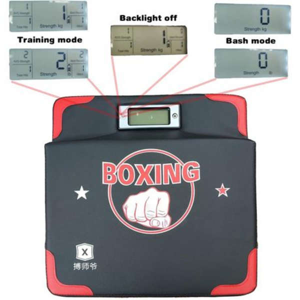 Boxing Punch Force Testing Pad with LCD (40cm x 40cm x 12cm)