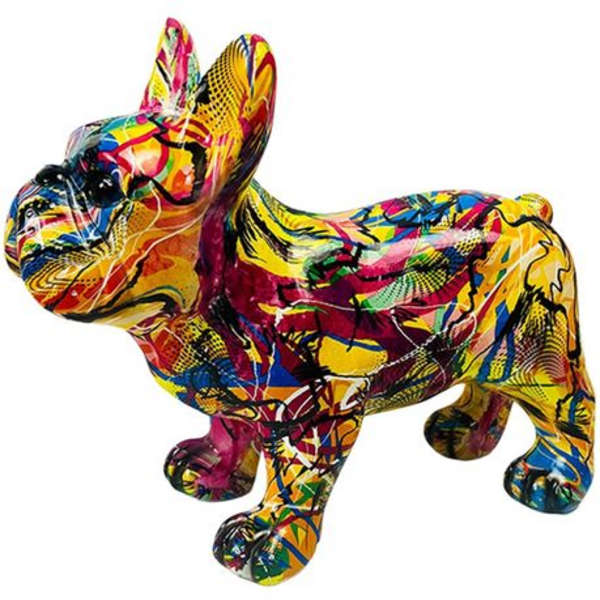 Standing French Bulldog Resin Ornament - 31x24x12cm