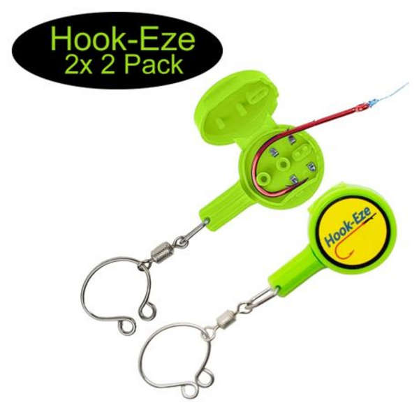 4pcs Hook-Eze - Fishing Knot Tying Tool (Green)