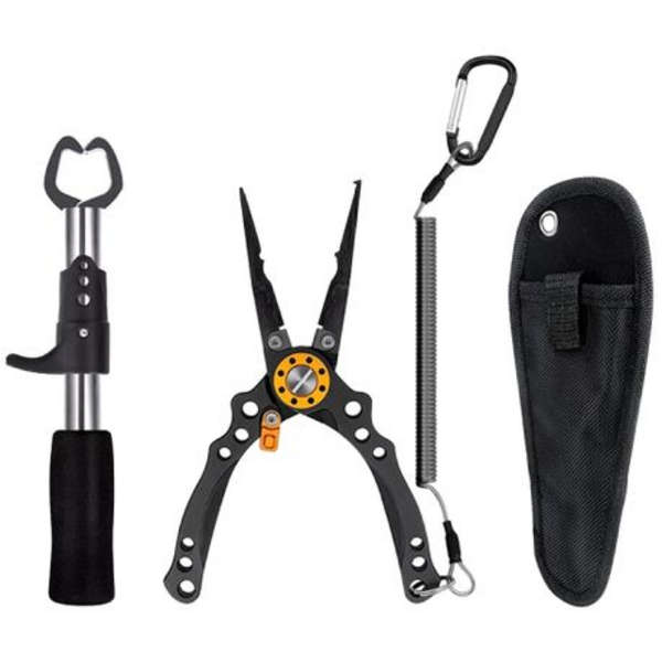 Camping Multi Use Fishing Pliers &amp; Mouth Grip Set of 4
