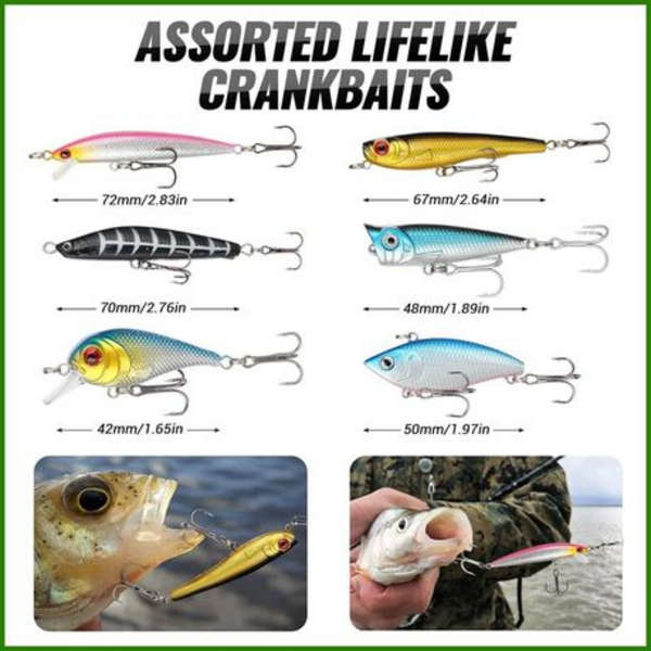 HORIZONREEF 102pc Fishing Lure Kit
