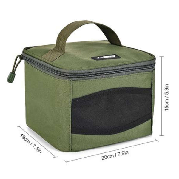 Leo Fishing Reel Bag (20x19x15cm) - Green
