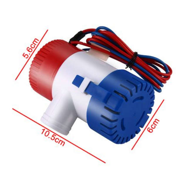 Non-Automatic fully submersible 12 volt DC bilge pump (1100GPH)