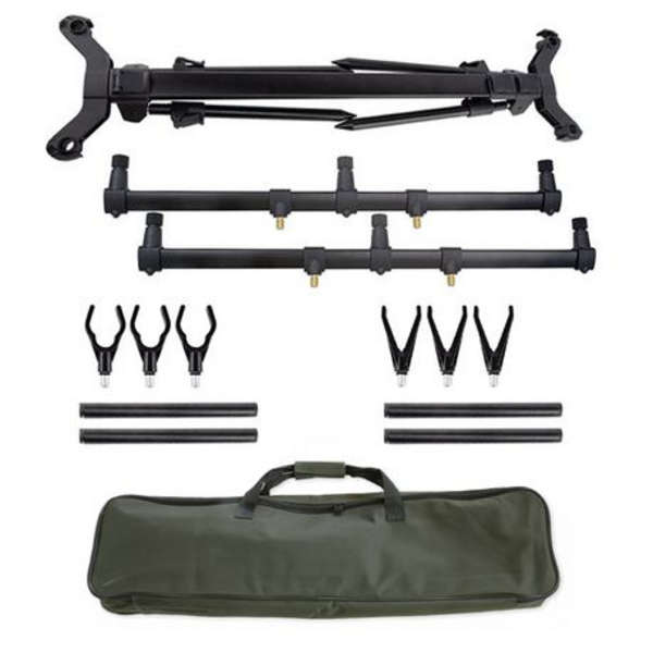 Pro Adjustable Carp Fishing 4-Rod Pod With Bag