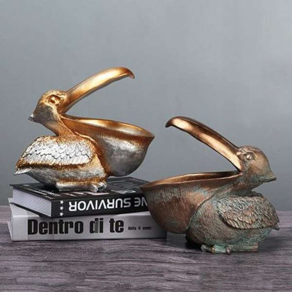 Pelican Holder Resin Ornament - (23x12x21cm)