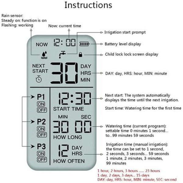 HCT-355 Digital Irrigation Water Timer