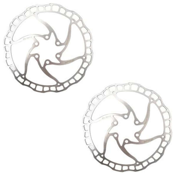 IIIPRO 180mm 6-Bolt Bicycle Disc Brake Rotor (Select Colour) - 2 Pack