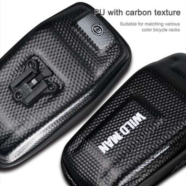 Wild Man Hardshell Frame Bag with Saddle Rail Clamp 0.8L - Quick Release