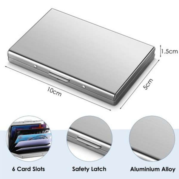 Aluminium Credit Card Wallet - RFID Blocking