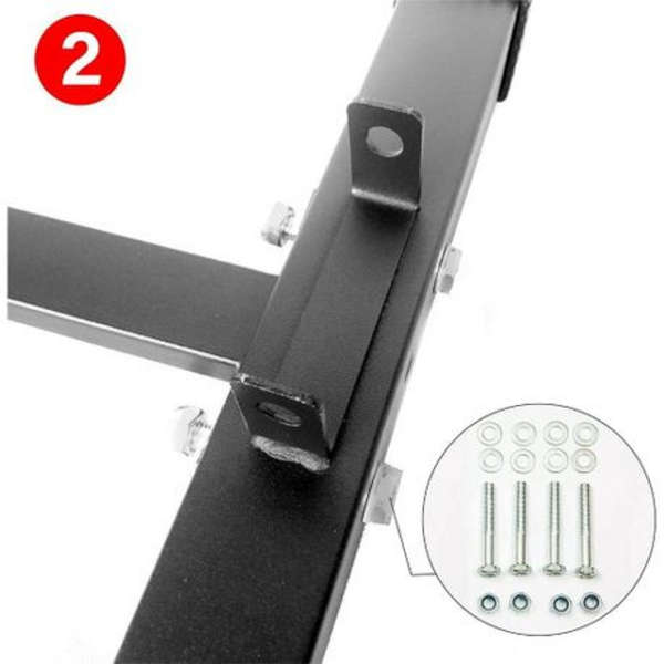 6 Tier Dumbbell Rack - 107cm A-Frame - Black