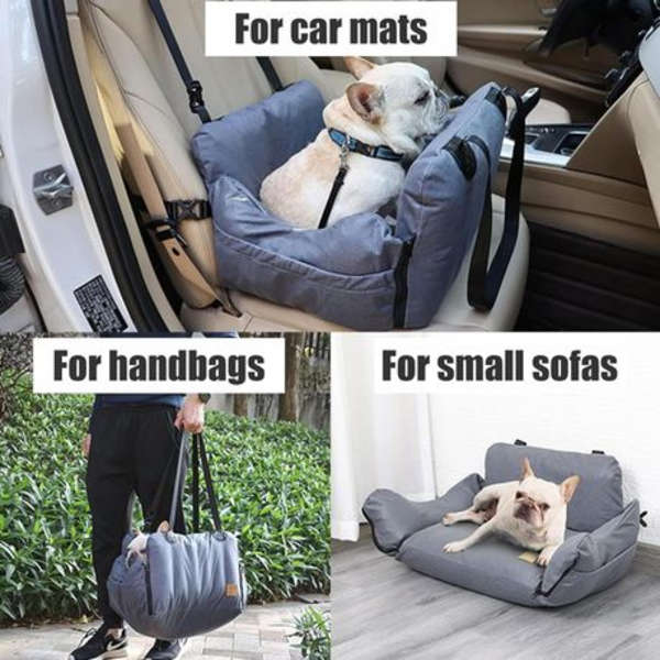 DogLemi 3-In-1 Inflatable Dog Car Seat Booster (49 x 42 x 30cm) with Pump