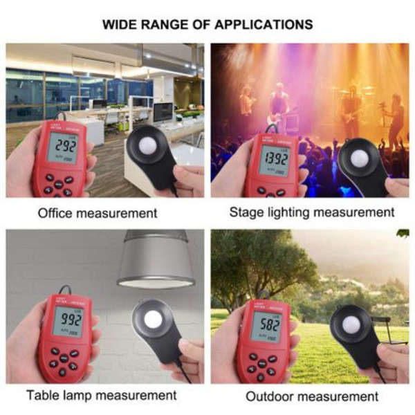 Portable Handheld LCD Digital Light Meter Luxmeter