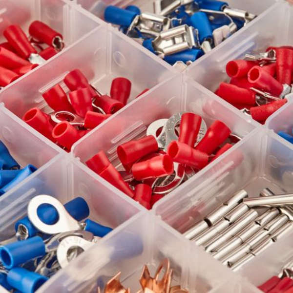 Electroid 678pc Electrical Crimp Connectors, Terminals &amp; Heat Shrink Tubing