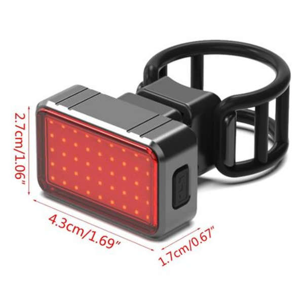 USB Rechargeable LED Bike Tail Light (100 Lumens)