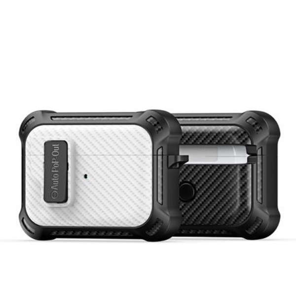 Dux Ducis TPU+PC Case with Carabiner for Apple Airpods Pro 2 (PECI Series) - White