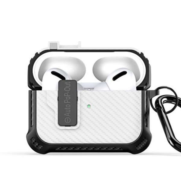 Dux Ducis TPU+PC Case with Carabiner for Apple Airpods Pro 2 (PECI Series) - White