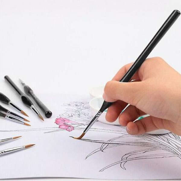 10 Piece Fine Detail Paint Brush Set