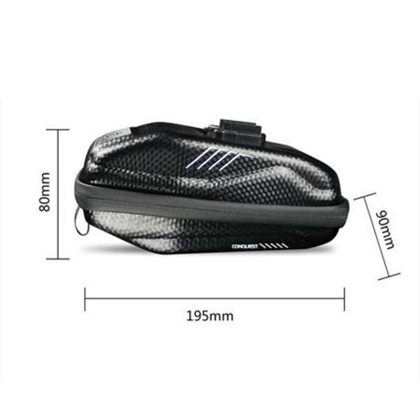 Wild Man Hardshell Frame Bag with Saddle Rail Clamp 0.8L - Quick Release