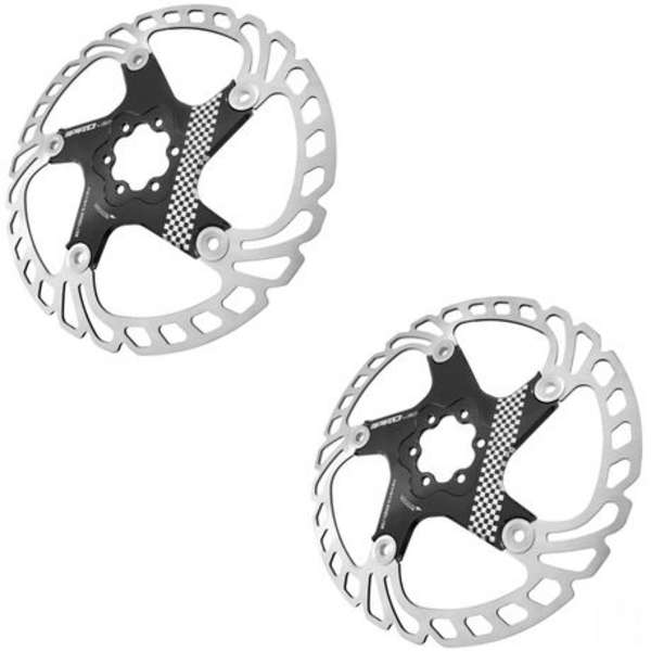 IIIPRO 160mm 6-Bolt Bicycle Floating Disc Brake Rotor - 2 Pack