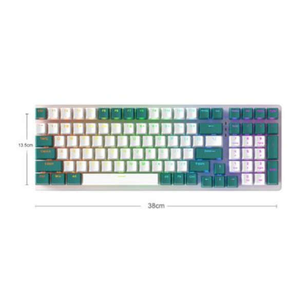 Olive Tree - K3 RGB Wired Mechanical Gaming Keyboard - White Green