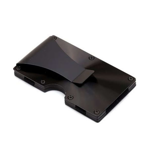 T4U Aluminium Minimalist Card Holder &amp; Money Clip RFID Blocking