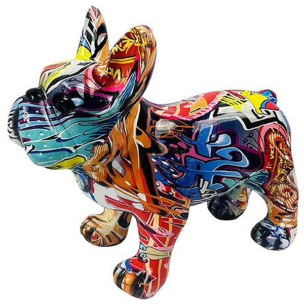 Standing French Bulldog Resin Ornament - 31x24x12cm