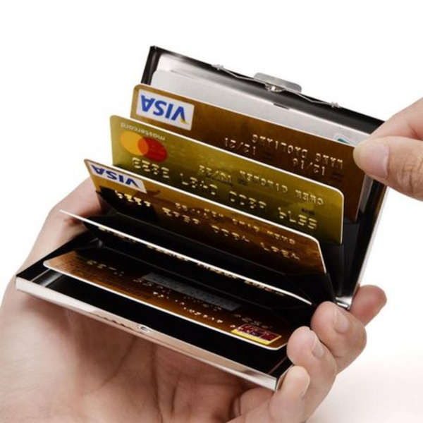 Aluminium Credit Card Wallet - RFID Blocking