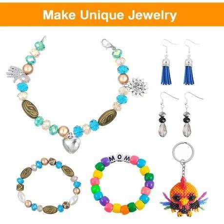 Crafters Jewellery Making Kit - 4655 Piece - With 3 Tier Box