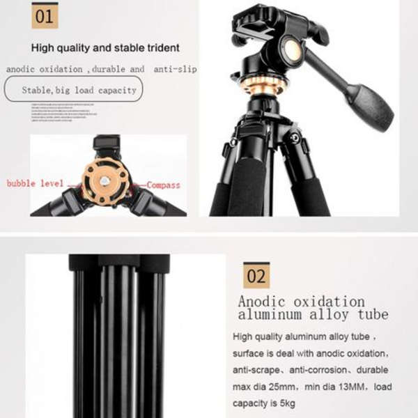 T4U Aluminium Flip-Lock Video Tripod Kit