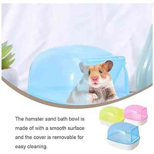 Carno Hamster Bathroom with Door (Yellow)