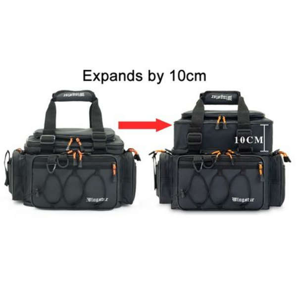 Multi-functional Fishing Tackle Bag with 4 Tackle/Lure Boxes