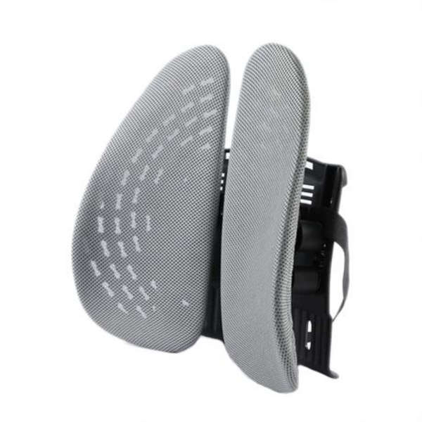 Adjustable &amp; Breathable Lumbar Support 40x40x14cm - Grey