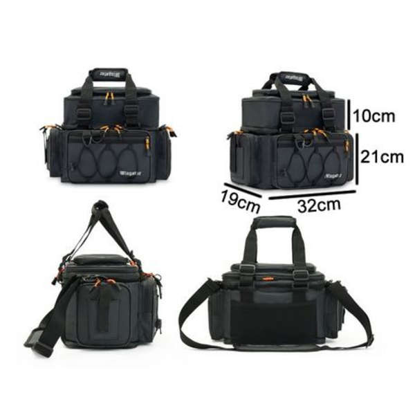 Multi-functional Fishing Tackle Bag with 4 Tackle/Lure Boxes