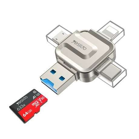 Yesido GS23 USB 3.0 4 In 1 Card Reader