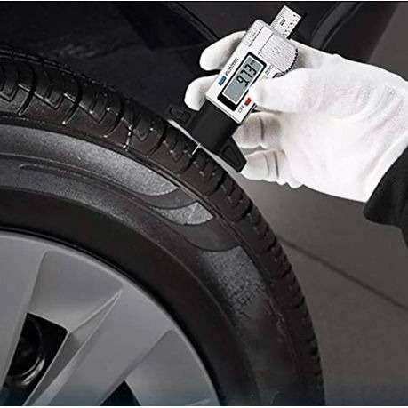Digital Tyre Tread Depth Gauge Measuring Device - Tire Tread Tool