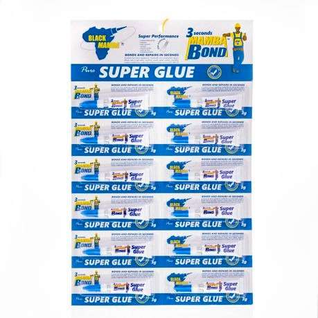Black Mamba Super Glue 3g x 12 Pack