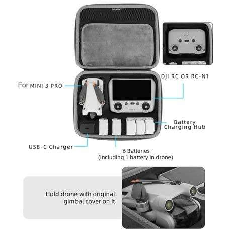 SunnyLife Protective Combo Case for DJI Mini 3 Pro