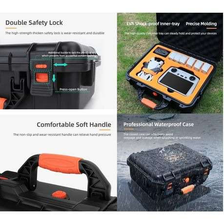 SunnyLife ABS Hard Shell Waterproof Case for DJI Mini 3 Pro