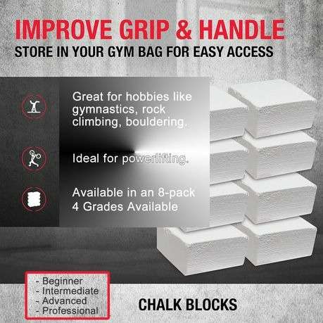 8 Pack Chalk Blocks (4 Grades Available - Please Select) - Beginner