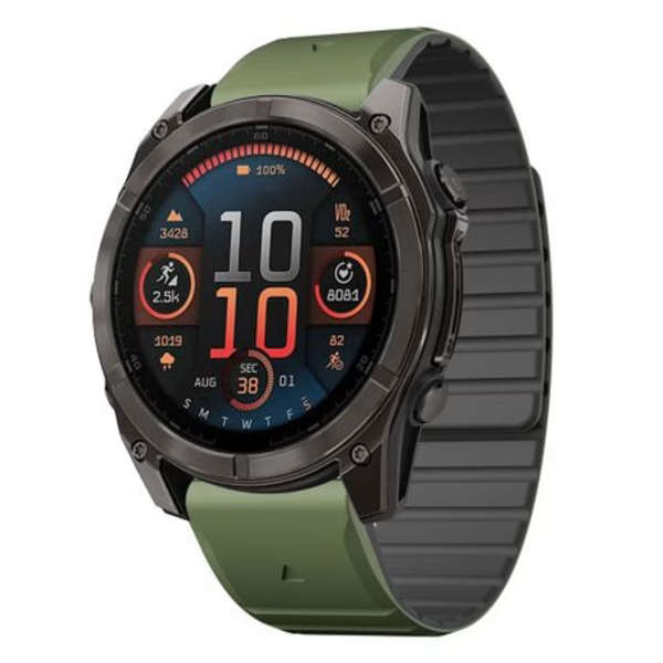 LOBO 26mm Magnetic QuickChange Strap Compatible with Garmin Fenix 3/5X/6X/7X/8 51mm etc