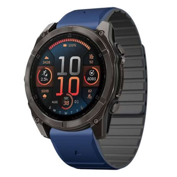 LOBO 26mm Magnetic QuickChange Strap Compatible with Garmin Fenix 3/5X/6X/7X/8 51mm etc