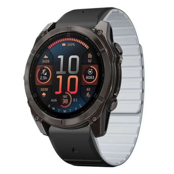 LOBO 26mm Magnetic QuickChange Strap Compatible with Garmin Fenix 3/5X/6X/7X/8 51mm etc