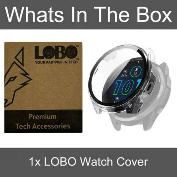 LOBO Cover with Integrated Screen Protector for Garmin Forerunner 965